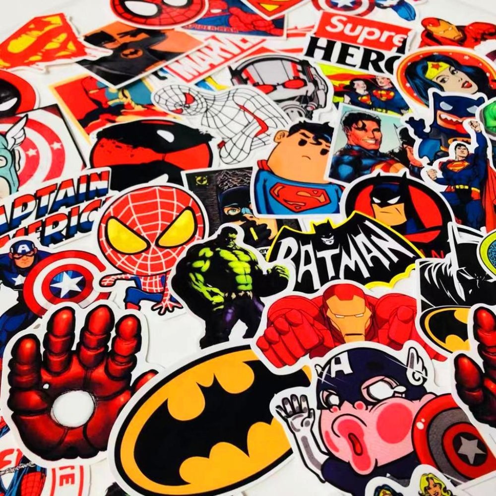 Marvel / DC 50pcs Sticker Set - Picture 2 of 5